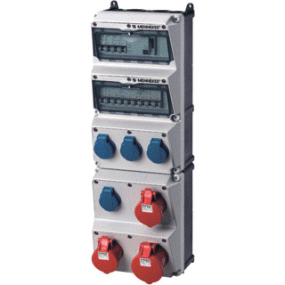 Mennekes Amaxx contactdoos combinatie 5 modules