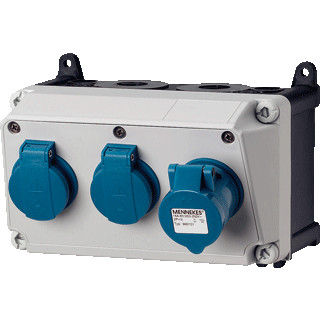 Mennekes Amaxx contactdoos combinatie 1 module