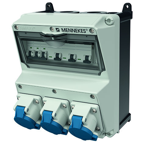 Mennekes Amaxxcontactdoos combinatie 2 modules