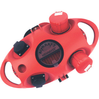 Mennekes Combinatie airkraft rood