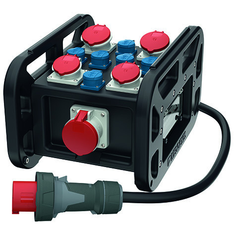 Mennekes EverBOX Grip Everbox grip verdeler 63a zwart