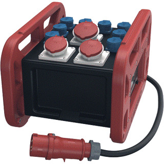 Mennekes Everbox grip verdeler 32a rood