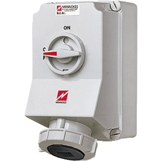 Mennekes Wandcontactdoos 63a 4P 7H 500V ip67 duo