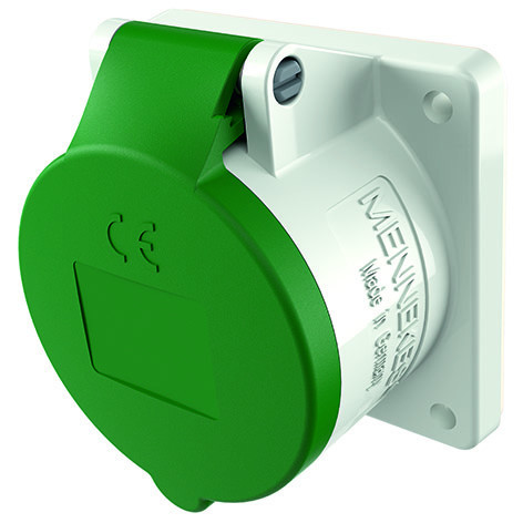 Mennekes Hoog frequent Inb.WCD 16a 5P 2H >50V >300HZ ip44 twin
