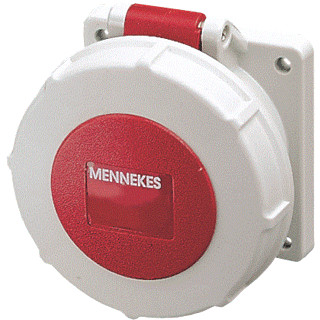 Mennekes Inb. wandcontactdoos 16a 3P 9H 400V ip67