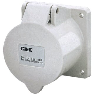 Mennekes Inb. wandcontactdoos 16a 5P 1H >50V ip44