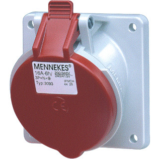 Mennekes Inb.WCD 32a 5P 6H 400V ip44 twincontact