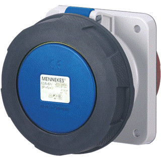 Mennekes Inbouwcontactdoos 63a 3P 6H 230V ip67