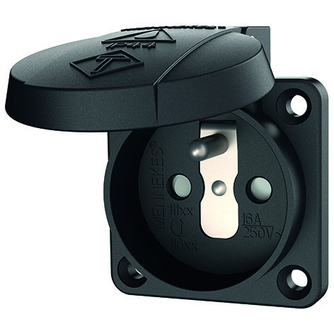 Mennekes SCHUKO® Inb.WCD 16a2p+a 230V ip44 ki be zwart