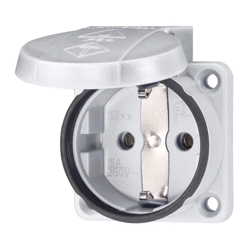Mennekes SCHUKO® Inb.WCD 16a2p+a 230V ip54 schuko grijs