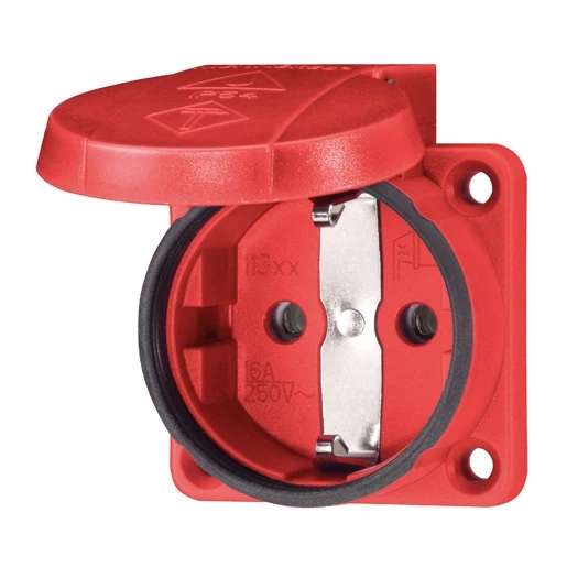 Mennekes SCHUKO® Inb.WCD 16a2p+a 230V ip54 schuko rood