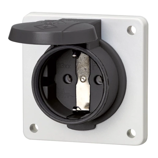 Mennekes SCHUKO® Inb.WCD 16a2p+a 230V ip54 schuko zwart