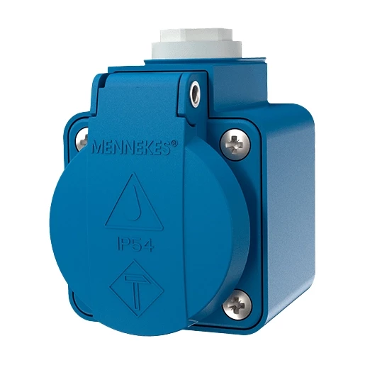 Mennekes WCD 16a2p+a 230V ip44 schuko blauw