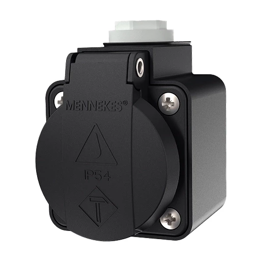 Mennekes WCD 16a2p+a 230V ip44 schuko zwart