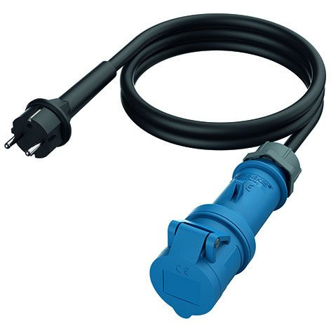 Mennekes Kabel 1,5M schuko contactst/cee koppelc.