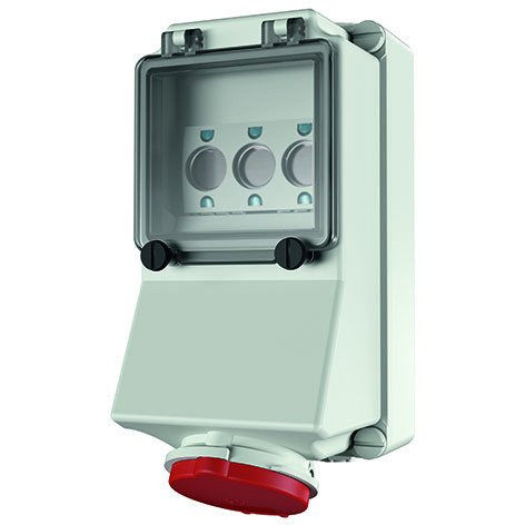 Mennekes Wandcontactdoos 16a 5P 6H 400V ip44