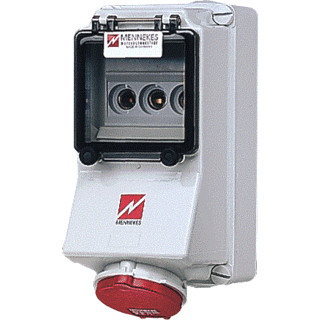 Mennekes Wandcontactdoos 32a 5P 6H 400V ip44