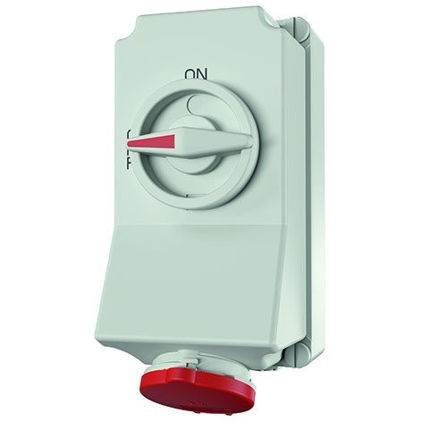 Mennekes Wandcontactdoos 32a7p 6H400V ip44 duo