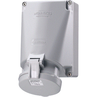 Mennekes Wandcontactdoos 63a 5P 1H >50V ip44