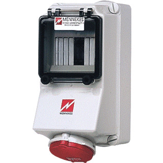 Mennekes WCD 16a 4P 6H 400V ip44+rail