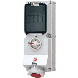 Mennekes WCD 16a 4P 6H 400V ip67 duo+rail