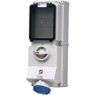 Mennekes WCD 16a3p 6H230V ip44met rail