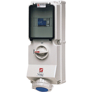 Mennekes WCD 16a3p 6H230V ip67 duo VV aardlek