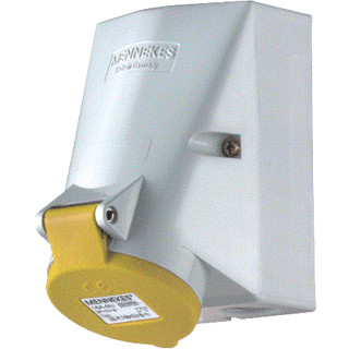 Mennekes WCD 32a 3P 4H 110V ip44 twincontact
