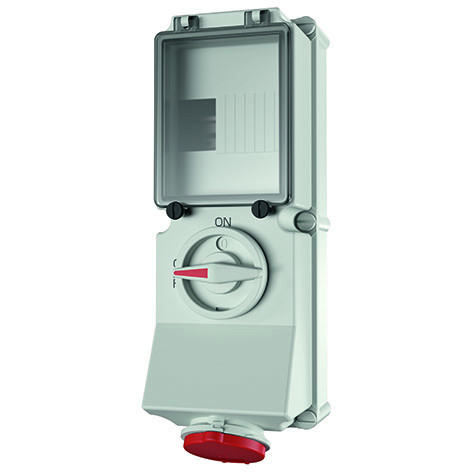 Mennekes WCD 32a 4P 6H 400V ip44 met rail