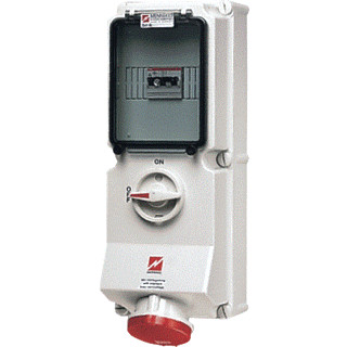 Mennekes WCD 63a5p 6H400V ip44 duo V.V.autom.