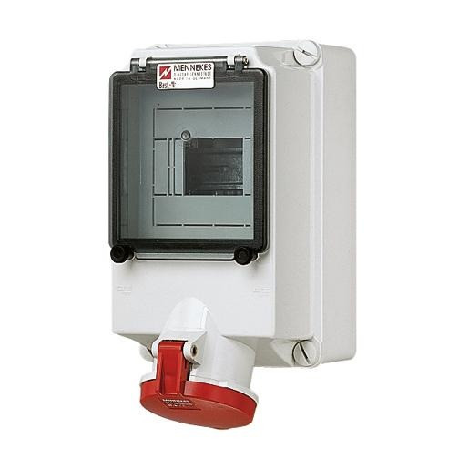 Mennekes WCD 63a5p 6H400V ip44 met rail