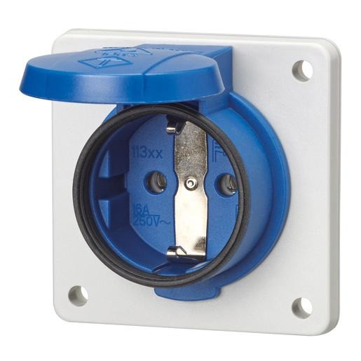 Mennekes WCD inb 16a2p+a 230V ip54 schuko blauw