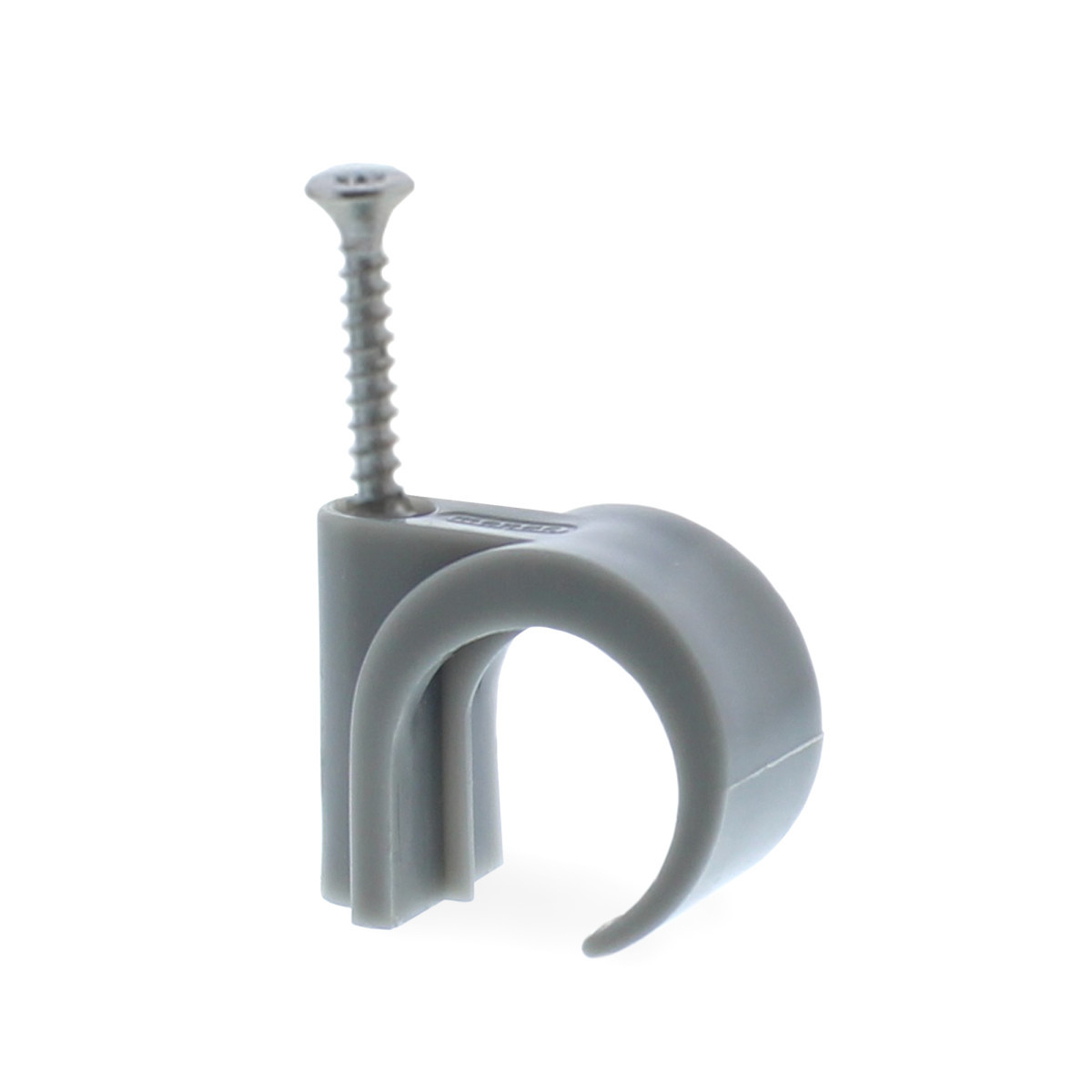 Mepac Schroefclip tbv Flexbuis Schroefclip Voor flexbuis op hout en in sleuven, 16/19MM, grijs