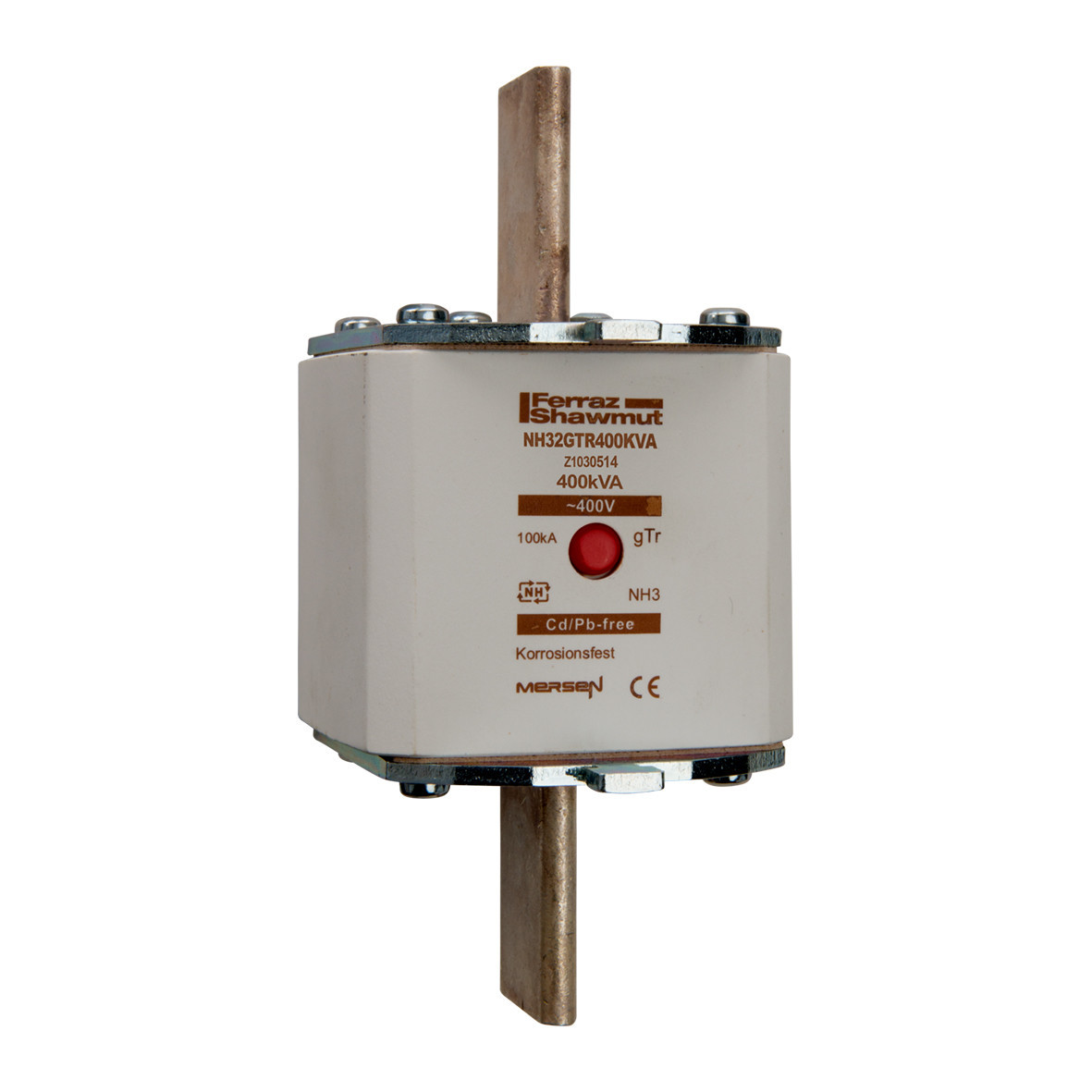 Mersen IEC NH zekeringen Zekering NH3 GTR 400vac 577a 400kva niet-geïsoleerde trekoren