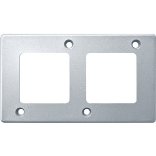 Merten Panzer afdekraam 2-voudig verticaal aluminium ip20