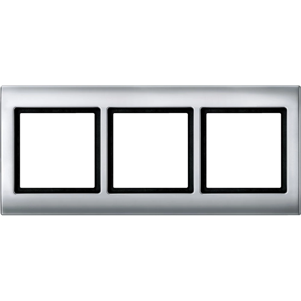 Merten Afdekraam - 3-voudig - aluminium - ip44 - aquadesign