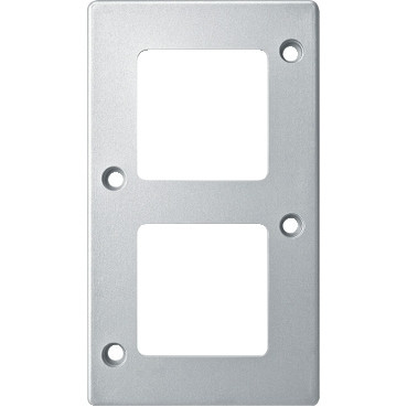 Merten Afdekraam anti-vandalisme 2-voudig aluminium