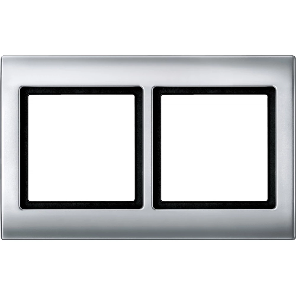Merten Aquadesign frame 2-gang aluminium