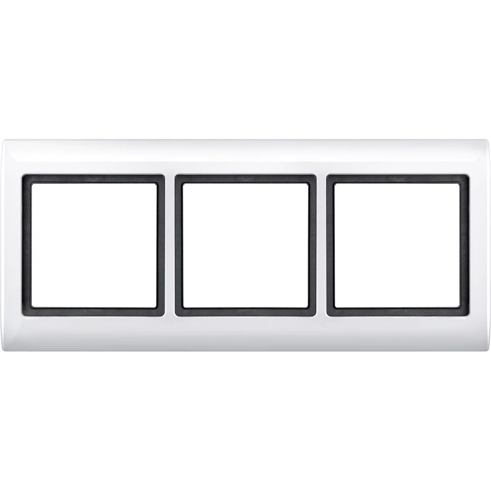 Merten Aquadesign frame 3-gang polar white