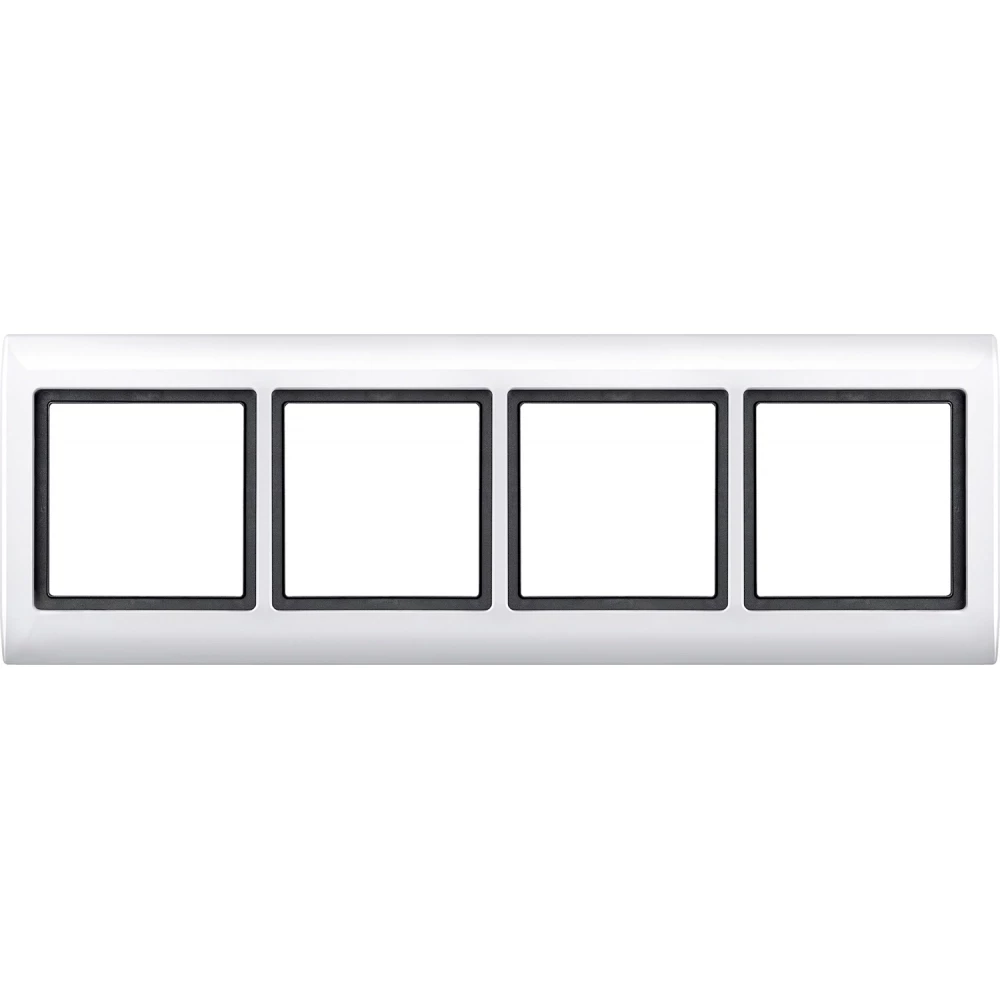 Merten Aquadesign frame 4-gang polar white