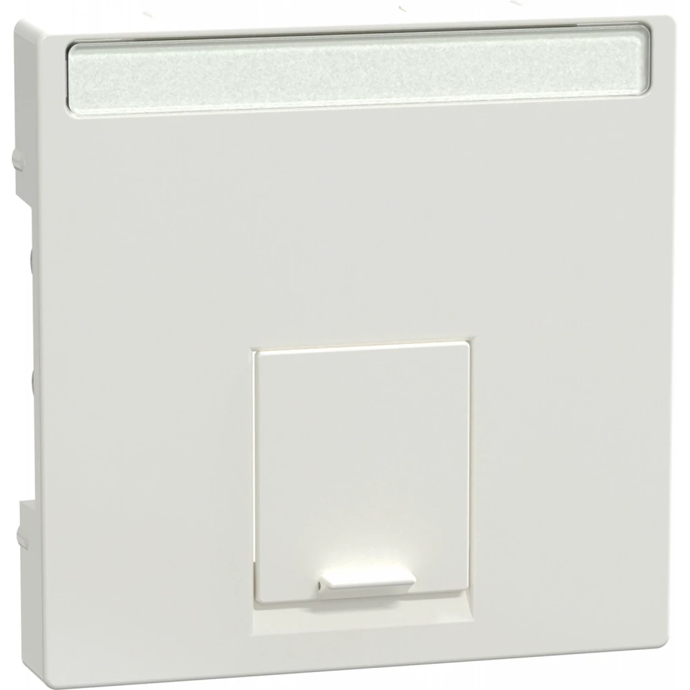 Merten Centraalplaat se RJ45-connector 1-voudig polar wit glanzend