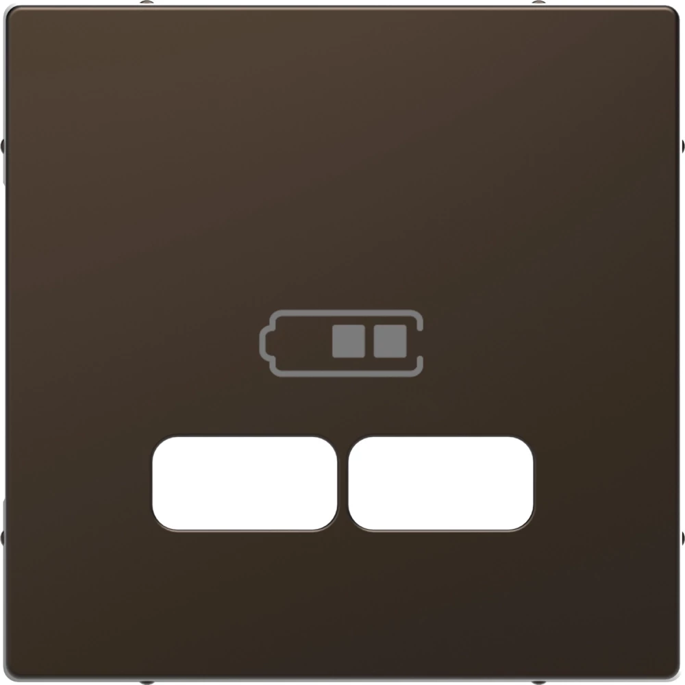 Merten Centraalplaat usb-oplader mocca systeem D Merten Centraalplaat usb-oplader mocca systeem D