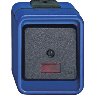 Merten Impulsdrukker wissel blauw slagvast