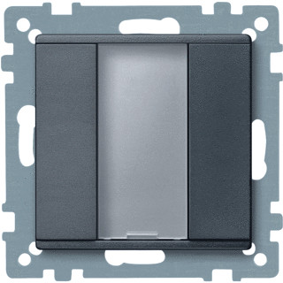 Merten KNX 1V drukknop antraciet,SYST M