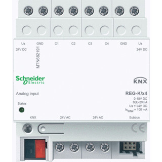 Merten Spacelogic KNX analoge ingangsmodule KNX din-rail 4-voudig