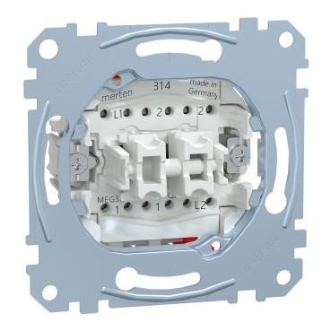 Merten Sokkel wissel/wisselschakelaar 10a/ac 250V
