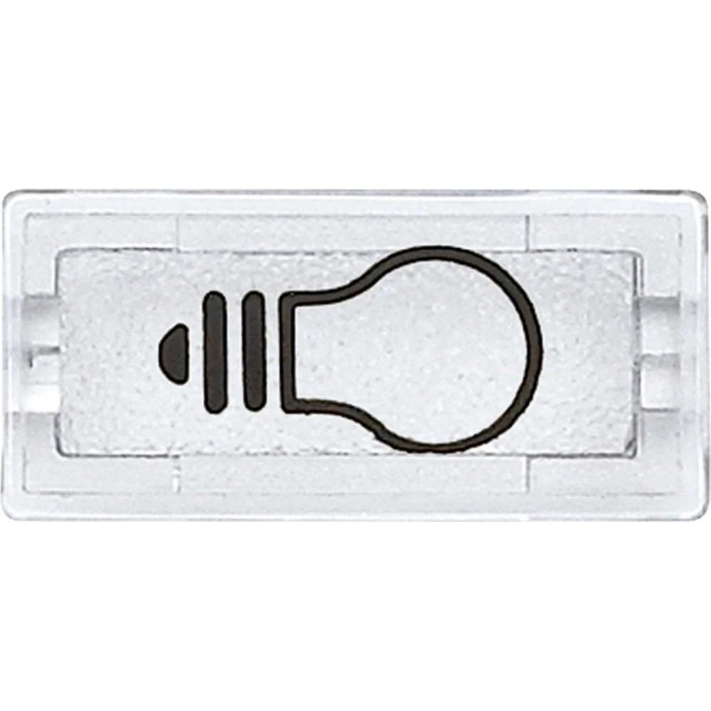 Merten Symbolen rechthoekig licht glashelder