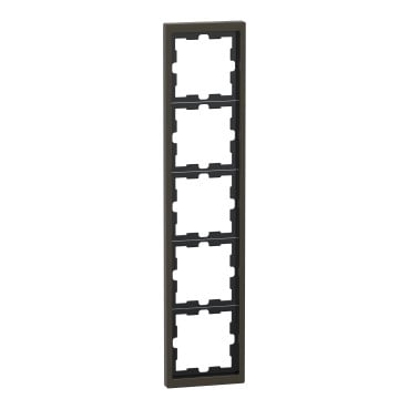Merten Systeem D afdekraam D-life 5-voudig metaal mocca metallic