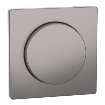 Merten Systeem D centraalplaat met draaiknop nikkel metallic