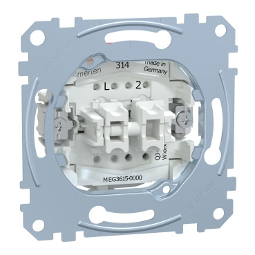Merten Systeem D seriewip controlevenster mocca metallic